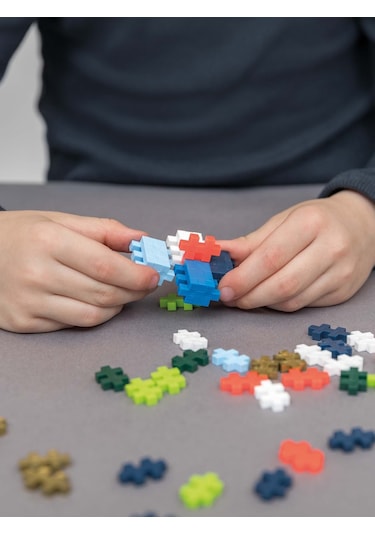 Plus - Plus Minecraft Temalı Learn To Build Spinning Tops Renkli Topaçlar Lego Yapı Oyuncağı