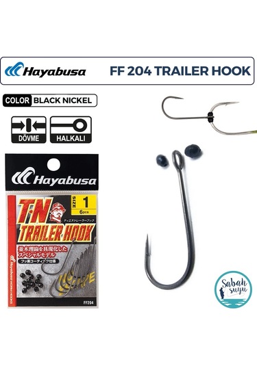 Hayabusa Ff 204 T.n Trailer Delikli Tekli İğne Teflon Siyah 1 6 Adet