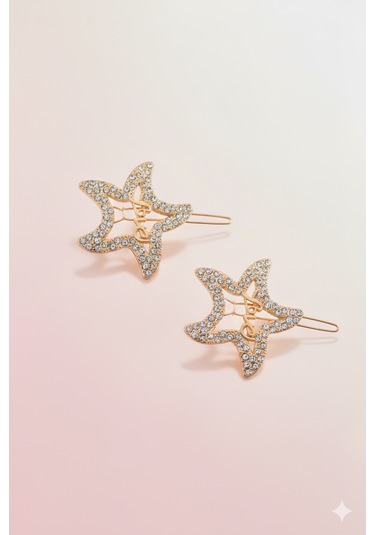 Love Modelli Metal Toka, Metal Klipsli Love Toka 2 Adet Altın