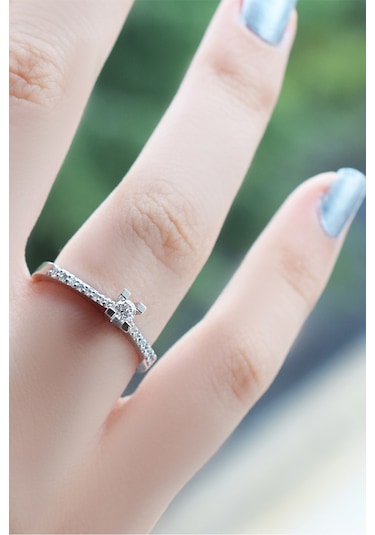 Pırlanta Modern Tektaş Yüzük