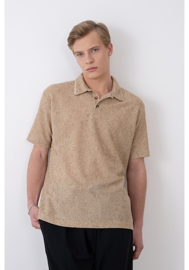 Bej Polo Yaka Tshirt Bej