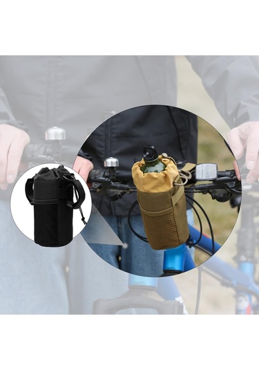 Suntek Bisiklet Su Şişesi Tutucu Taşınabilir Bardak Scooter Siyah