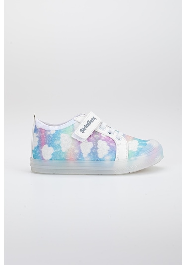 Şirinbebe Şiringenç Keten Beyaz Kız İlkadım Bebek Çocuk Ayakkabısı-2895-beyaz Beyaz