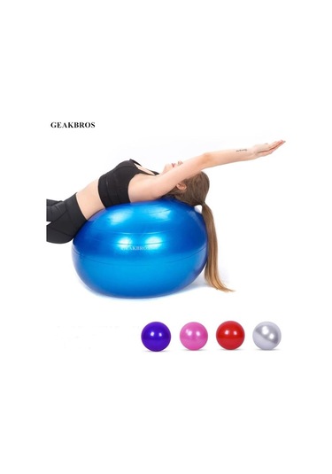 Pilates Topu 65 CM Pilates Pompası Egzersiz Set Fitness + Pompa Fuşya