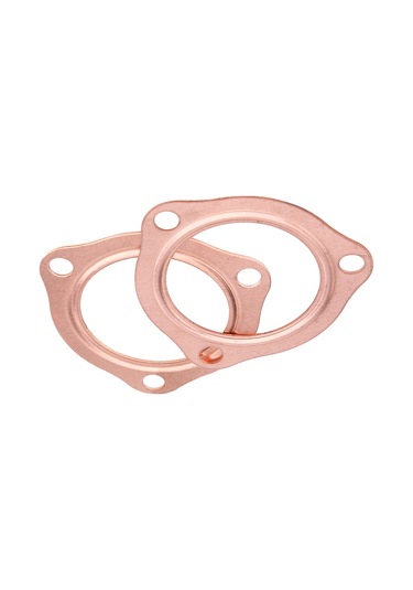 Konesam 2 Adet Bakır Üretimli 2.5 İnç 63,5 Mm Üç Delikli Exhaust Manifold Araba Fitting Pervanesi - Dayanıklı, Yeniden Kullanılabilir, Montaj Kolay