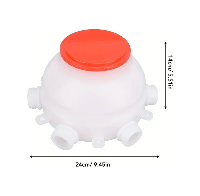 Willowhaven Beyaz 6 Emzilikli 84.54oz Kaliteli Plastik Kuzu Ve Buzağı Bakım Kovası