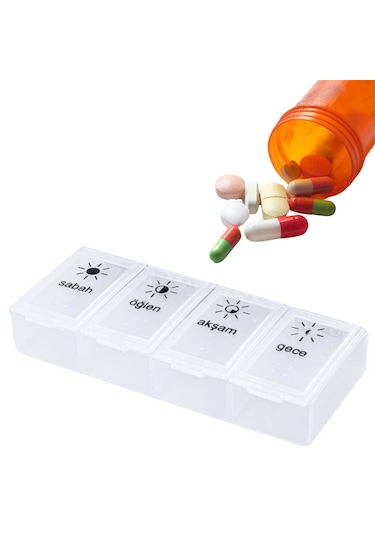 Günlük Ve Haftalık İlaç Kutusu Seti İlaç Saklama Kutusu