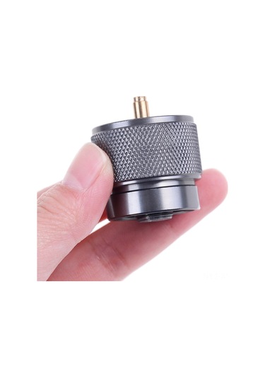 Yaleker Kamp Stovu Gaz Tankı Adaptörü, Mapp-coleman Lindal Valf Dönüştürücü, Alüminyum Ve Bakır, Leakproof, Otomatik Kapatma, 34g Gümüş