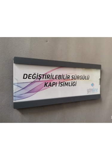 Değiştirilebilir Sürgülü Kapı Isimliği