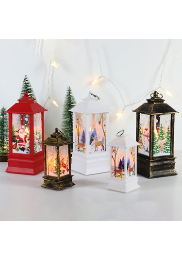 Qingmipy "retro Noel Rüzgar Lambası: Bronz Melek Desenli Dekoratif Masa Ve Gece Aydınlatması" Çok Renkli