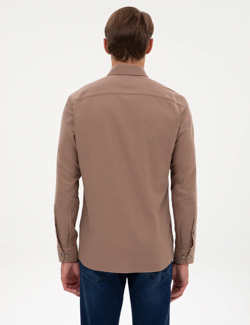 Pierre Cardin Erkek Vizon Gömlek Desenli 50316751-vr052 Vizon
