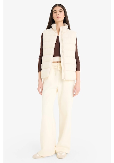 Defacto Su Geçirmez Fermuarlı Şişme Yelek E8587ax25auer128 Ekru