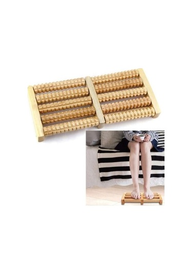 Geleneksel Ayak Masajı Ahşap Makaralı Masaj Gerektirmeden Elektrik Masaj Gevşemesi Bmgjx1 Çok Renkli