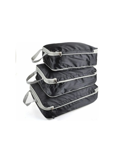 Springsun Seyahat Sıkıştırma Çantalı Organizer Seti - 3'lü Genişleyebilir Su Geçirmez Çantalar