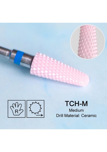 Seramik Freze Kesici Alev Karbür Tırnak Matkap Uçları Pembe Jel Sökücü Elektrikli Makine Matkaplar Parlatma Soyma Çivi Sanat Araçları Rose Red