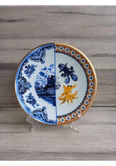 Hybrıd-1 - 6 Kişilik Pasta Tabağı Seti Çok Renkli