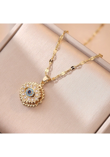 Bayan Kolye: Moda Estetiği Titanyum Çelik Kolye No.220 Çok REnkli