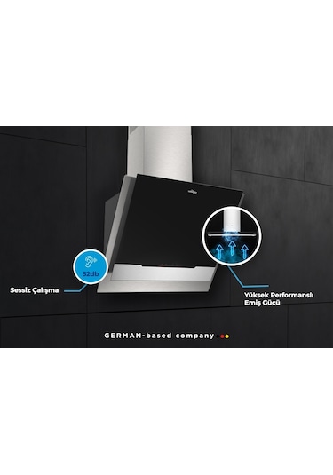 Tommatech TDE6002BGI Duvar Tipi Davlumbaz 60 CM Inox