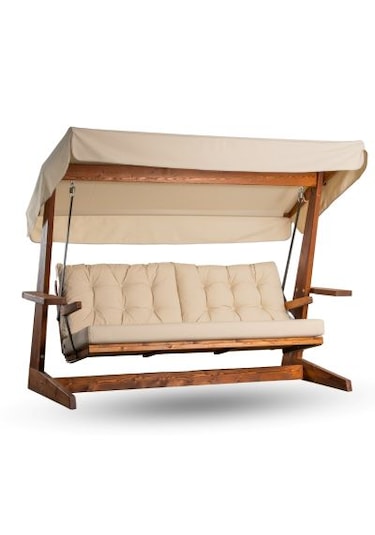 Viva 2400 Dört Kişilik Ahşap Bahçe Salıncağı