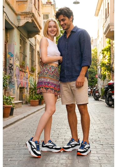 Dark Seer Ds E.mj1838 Sneaker 2025 Beyaz-mavi