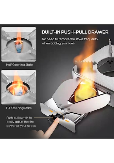 Vkemall Çekmece Tipi Alkol Ocağı Altın Altın