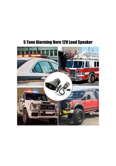 Lemestar 12v Yüksek Sesli Kırmızı-sarı Düğmeli Plastik Alarm Hoparlörü Ve Kontrol Cihazı Seti