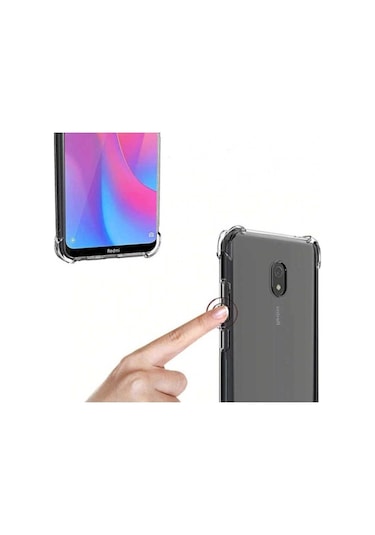 Xiaomi Redmi 8a Kılıf Zore Nitro Anti Shock Silikon Renksiz