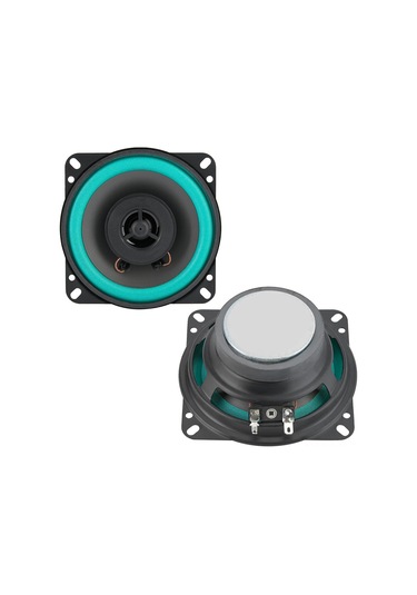 Vkemall 100w 12v Araba Hoparlörü, 4 İnç Siyah+yeşil, Yüksek Sıcaklığa Dayanıklı Pe Lastik Kenar, Güçlü Mıknatıs, Net Ses Kalitesi, Kolay Kurulum
