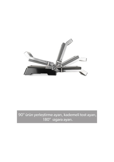 Homend Grilliant 1341H Inox Gövdeli Döküm Plakalı Tost ve Izgara Makinesi