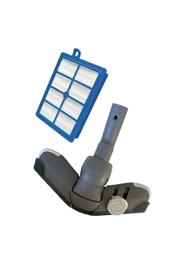 Philips Fc 9238 Marathon Süpürge Triactive Emici Yer Başlığı + Hepa Filtresi 2'li