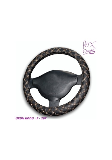 Geçmeli Direksiyon Kılıfı Özel Renkli Baklava Nakışlı Lux Model