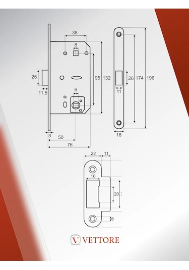 Vettore Sabitleyici İçin Gömme Kilit 148919392 Zirveli