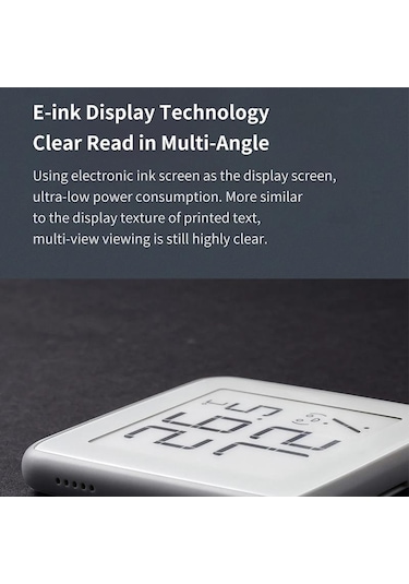 Xiaomi Mmc E-mürekkep Ekranı Akıllı Termometre Higrometre Bluetooth Ekran Dijital Nem Ölçer Sıcaklık Nem Sensörü