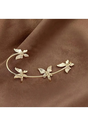 Kelebek Tasarımı Kulak Manşeti