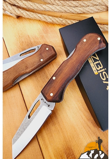 Ceviz Sap Kamp Çakısı Outdoor Piknik Çakısı Bahçe Çakısı Çkp-823 Kahverengi