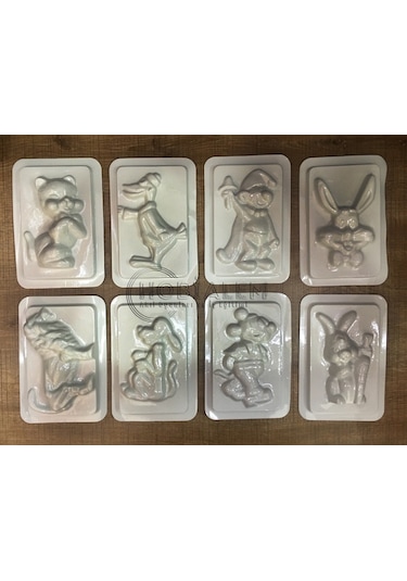 64 Adet. Alçı Kalıbı. 8 Farklı Model. Iş Eğitimi. Etkinlik Seti