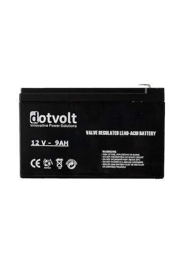 Dotvolt Volt Dt9-12 12v 9ah Kuru Tip Ups+güvenlik Aküsü