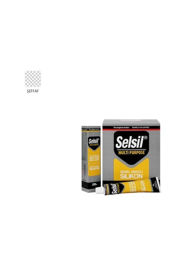 Selsil Genel Amaçlı Tüp Silikon 50 ml Şeffaf(CLZ)