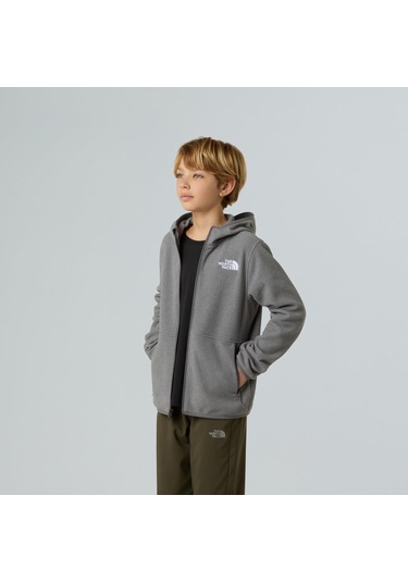 The North Face Teen Glacıer 1/4 Fermuarlı Genç Çocuk Glacier Polar Nf0a8cvfcqı1 Gri