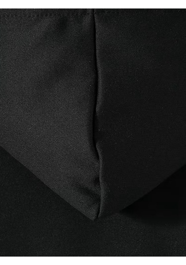 Kışlık Kapüşonlu Sweatshirt, Kiraz Leopar Baskılı Yeni SiYAH