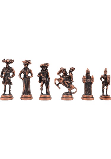 Gifthome Metal Satranç Takımı - Seti battal ispanyol parlak Taş d