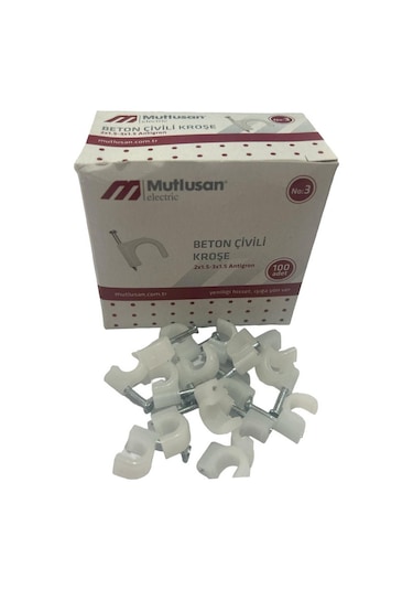 Mutlusan Beton Çivili Kroşe No:3 - 100 Adet