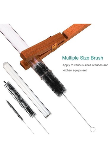 Nyt Şişe Fırça Şişesi Temizleme Fırçaları Temizleme Fırçası Temizleyici Dar Boyunlu Şişeler Bardaklar Kanca Seti 10 Adet