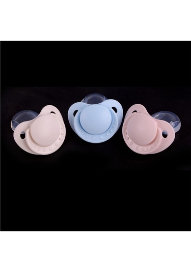 Yeni Yetişkin Nibbler Emzik Besleme Nipelleri Yetişkin Boyutlu Tasarım Arka Kapak Hediye Şeffaf