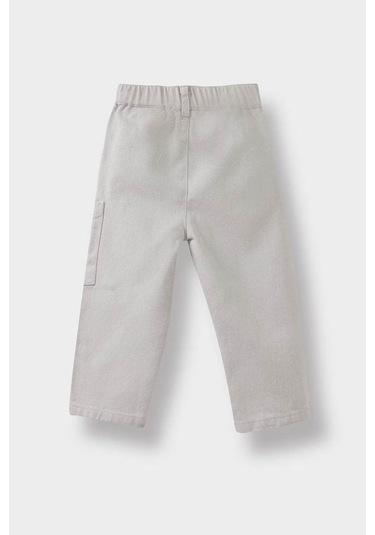 Defacto Esnek Bantlı Paça Gabardin Gri Erkek Bebek Pantolon F5129a5/gr470 Gri