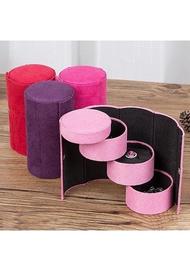 Tongxida Moda Tutucu Pembe Saklama Jl Küpe Kılıfı Düzenleyici Silindirik Bosphorus Pembe