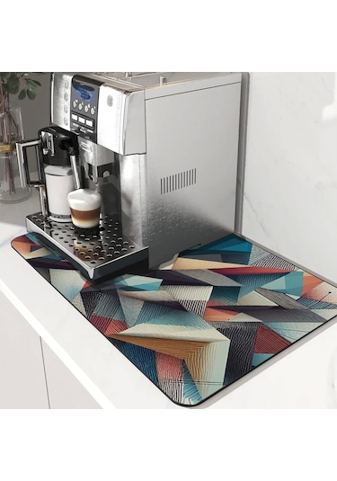 Valerine Life Kahve Makinesi Matı Su Geçirmez Kaymaz Yıkanabilir Çaycı, Çay Espresso Makinesi Pad 35x45cm 27240103