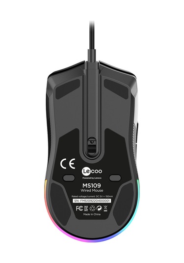 Lecoo MS109 Kablolu 6400DPI 8 Makro Tuşlu RGB Gaming Optik Mouse