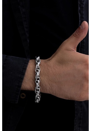 Vogutima Sarmal Model Çelik Bileklik Gümüş