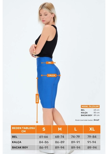 Enenstyle Fashıon Boutıque Yeni Sezon Özel Üretim Toparlayıcı Yüksek Bel Parlak Kumaş Iç Göstermeyen Dizüstü Spor Tayt Lacivert